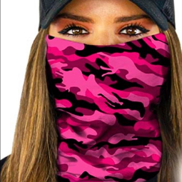 SA Co. Accessories - New! SA Co. Multi Use Face Shield- Pink Camo
